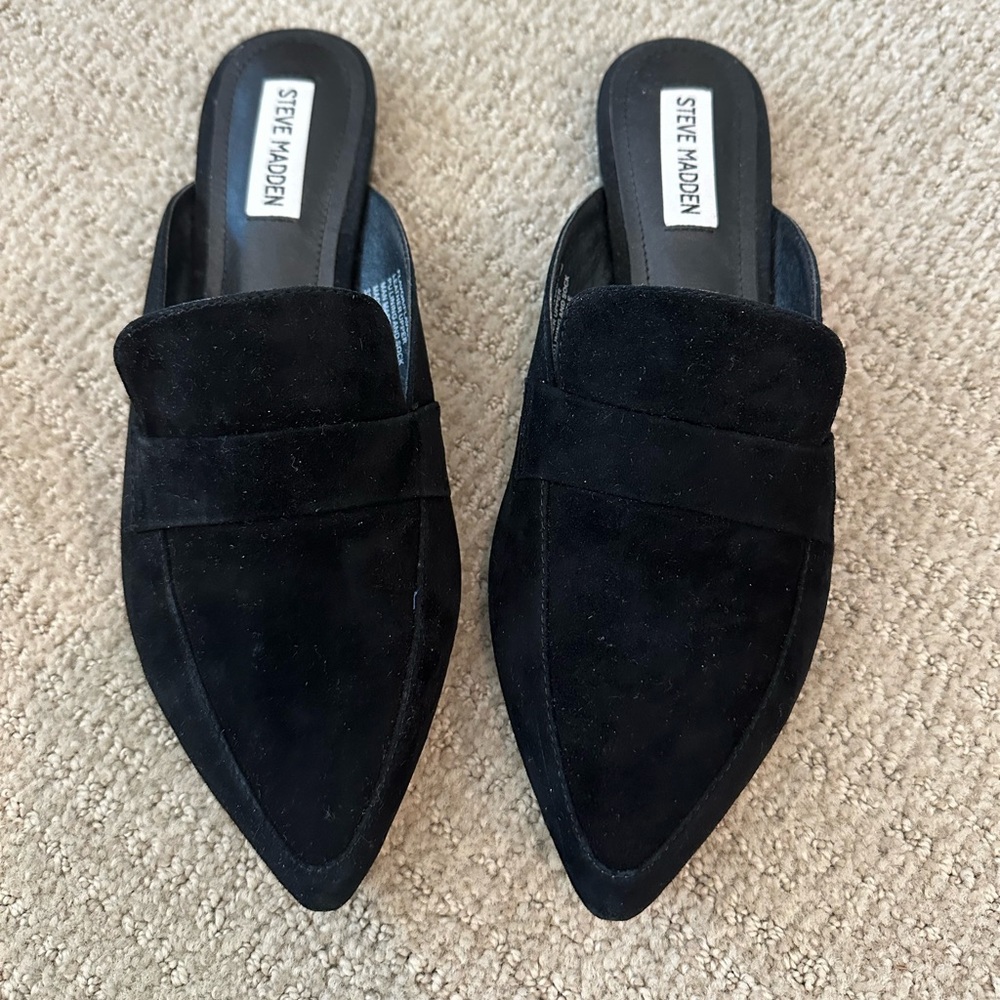 Steve Madden Black Mule Size 9